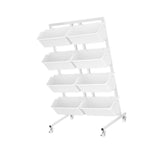 Maxbell Vertical Garden Planter Practical Raised Planter Box for Balcony Home Corner White