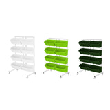 Maxbell Vertical Garden Planter Practical Raised Planter Box for Balcony Home Corner White
