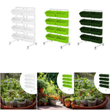 Maxbell Vertical Garden Planter Practical Raised Planter Box for Balcony Home Corner White
