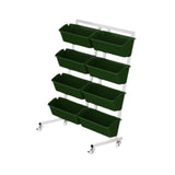 Maxbell Vertical Garden Planter Practical Raised Planter Box for Balcony Home Corner Deep Green