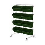 Maxbell Vertical Garden Planter Practical Raised Planter Box for Balcony Home Corner Deep Green