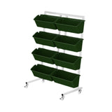 Maxbell Vertical Garden Planter Practical Raised Planter Box for Balcony Home Corner Deep Green