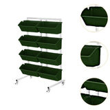 Maxbell Vertical Garden Planter Practical Raised Planter Box for Balcony Home Corner Deep Green