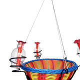 Maxbell Outdoor Hummingbird Feeder Easy Installation Gardening Hanging Flower Basket