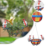 Maxbell Outdoor Hummingbird Feeder Easy Installation Gardening Hanging Flower Basket