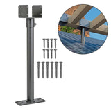 Maxbell Pergola Roof Riser Roof Bracket Kit Rotate Horizontally Includes Screw Black 1 Piece