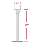Maxbell Pergola Roof Riser Roof Bracket Kit Rotate Horizontally Includes Screw Black 1 Piece