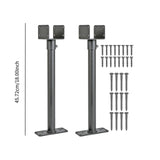 Maxbell Pergola Roof Riser Roof Bracket Kit Rotate Horizontally Includes Screw Black 2 Piece