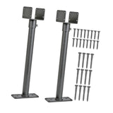 Maxbell Pergola Roof Riser Roof Bracket Kit Rotate Horizontally Includes Screw Black 2 Piece