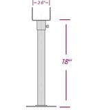 Maxbell Pergola Roof Riser Roof Bracket Kit Rotate Horizontally Includes Screw Black 2 Piece