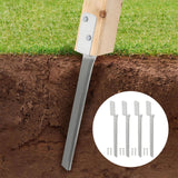 Maxbell 4 Pieces Fence Post Anchors Easily Install Gardening Tools Wood Post Support