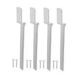 Maxbell 4 Pieces Fence Post Anchors Easily Install Gardening Tools Wood Post Support