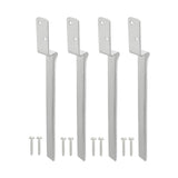 Maxbell 4 Pieces Fence Post Anchors Easily Install Gardening Tools Wood Post Support