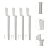 Maxbell 4 Pieces Fence Post Anchors Easily Install Gardening Tools Wood Post Support
