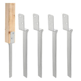 Maxbell 4 Pieces Fence Post Anchors Easily Install Gardening Tools Wood Post Support