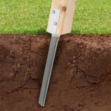 Maxbell 4 Pieces Fence Post Anchors Easily Install Gardening Tools Wood Post Support