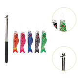 Maxbell 5 Pieces Japanese Carp Flags Garden Fish Flags for Patio Restaurant Backyard