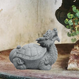 Maxbell Dragon Turtle Tea Pet Ornaments Dragon Turtle Figurines for Teahouse Bedroom S