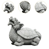 Maxbell Dragon Turtle Tea Pet Ornaments Dragon Turtle Figurines for Teahouse Bedroom S