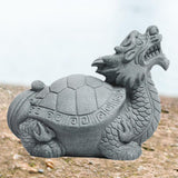 Maxbell Dragon Turtle Tea Pet Ornaments Dragon Turtle Figurines for Teahouse Bedroom M