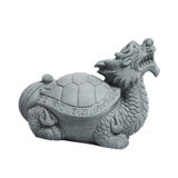 Maxbell Dragon Turtle Tea Pet Ornaments Dragon Turtle Figurines for Teahouse Bedroom M