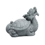 Maxbell Dragon Turtle Tea Pet Ornaments Dragon Turtle Figurines for Teahouse Bedroom M