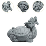 Maxbell Dragon Turtle Tea Pet Ornaments Dragon Turtle Figurines for Teahouse Bedroom M