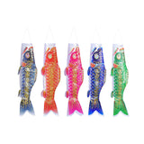 Maxbell 5Pcs Japanese Carp Flags Yard Celebration Decoration Koinobori Hanging Decor