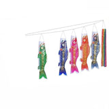 Maxbell 5Pcs Japanese Carp Flags Yard Celebration Decoration Koinobori Hanging Decor