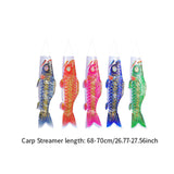 Maxbell 5Pcs Japanese Carp Flags Yard Celebration Decoration Koinobori Hanging Decor
