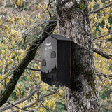 Maxbell Wooden Bats House Decoration Tree Hanging for Backyard Land and Roost Summer