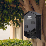Maxbell Wooden Bats House Decoration Tree Hanging for Backyard Land and Roost Summer
