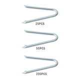Maxbell Wire Fencing Staples Reliable Heavy Duty for Gardening Home Improvement Lawn 25 Pieces