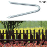 Maxbell Wire Fencing Staples Reliable Heavy Duty for Gardening Home Improvement Lawn 25 Pieces