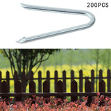 Maxbell Wire Fencing Staples Reliable Heavy Duty for Gardening Home Improvement Lawn 200 Pieces