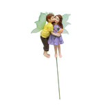 Maxbell Fairy and Boy Kissing Figurine Garden Stake Decoration for Yard Patio Bonsai