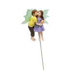 Maxbell Fairy and Boy Kissing Figurine Garden Stake Decoration for Yard Patio Bonsai
