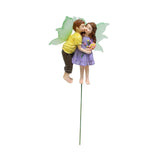 Maxbell Fairy and Boy Kissing Figurine Garden Stake Decoration for Yard Patio Bonsai