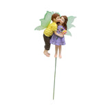 Maxbell Fairy and Boy Kissing Figurine Garden Stake Decoration for Yard Patio Bonsai