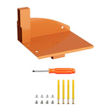 Maxbell Wall Mounted Chain Saw Holder Rack Sturdy for Shed Outdoors Adjustable Holes