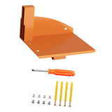 Maxbell Wall Mounted Chain Saw Holder Rack Sturdy for Shed Outdoors Adjustable Holes