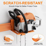 Maxbell Wall Mounted Chain Saw Holder Rack Sturdy for Shed Outdoors Adjustable Holes