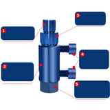 Maxbell Damaged Screw Extractor Set Portable Accessories for Professional Men Repair Blue