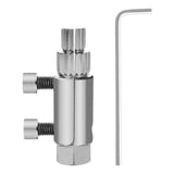 Maxbell Damaged Screw Extractor Set Portable Accessories for Professional Men Repair Silver