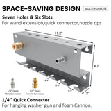 Maxbell Pressure Washer Tool Holder Practical Garage Organizer for Parts Nozzle Tips