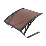 Maxbell Shade Cover for Robotic Lawn Mowers Outdoor Portable Robot Lawn Mower Garage Brown Board
