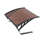 Maxbell Shade Cover for Robotic Lawn Mowers Outdoor Portable Robot Lawn Mower Garage Brown Board