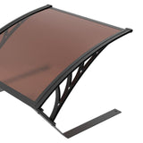 Maxbell Shade Cover for Robotic Lawn Mowers Outdoor Portable Robot Lawn Mower Garage Brown Board