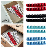 Maxbell Modular Wrench Organizer 24 Tools Organization for Mechanics Repair Shop Men Red