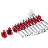 Maxbell Modular Wrench Organizer 24 Tools Organization for Mechanics Repair Shop Men Red